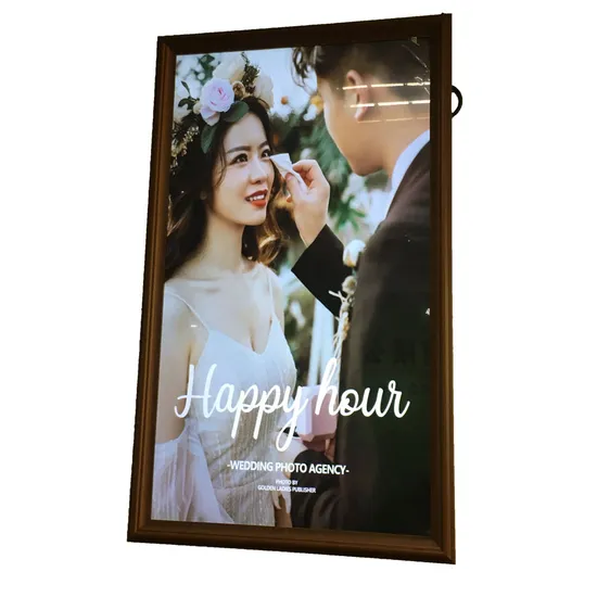Wooden Touch Digital Photo Frame 10 Inch Cloud Photoframe with Frameo APP