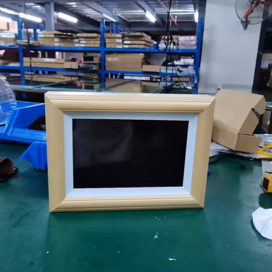 Wooden Touch Digital Photo Frame 10 Inch Cloud Photoframe with Frameo APP